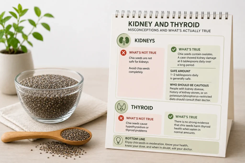 side effect of chia seeds on kidney and thyroid