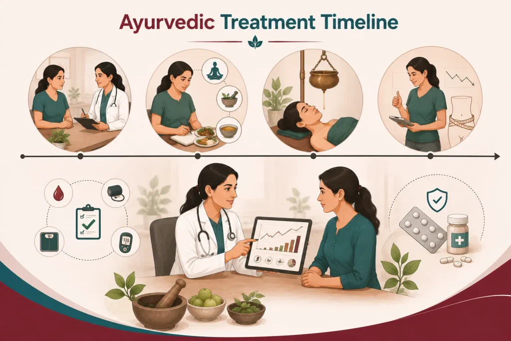 ayurvedic treatment timeline