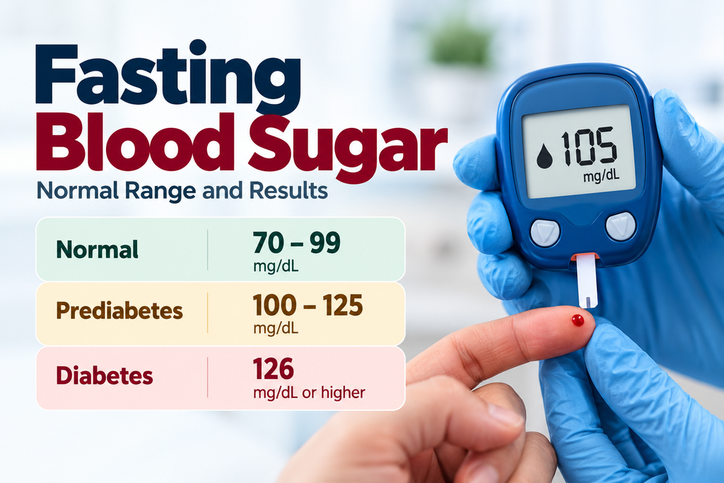 fasting blood sugar - chart and normal range